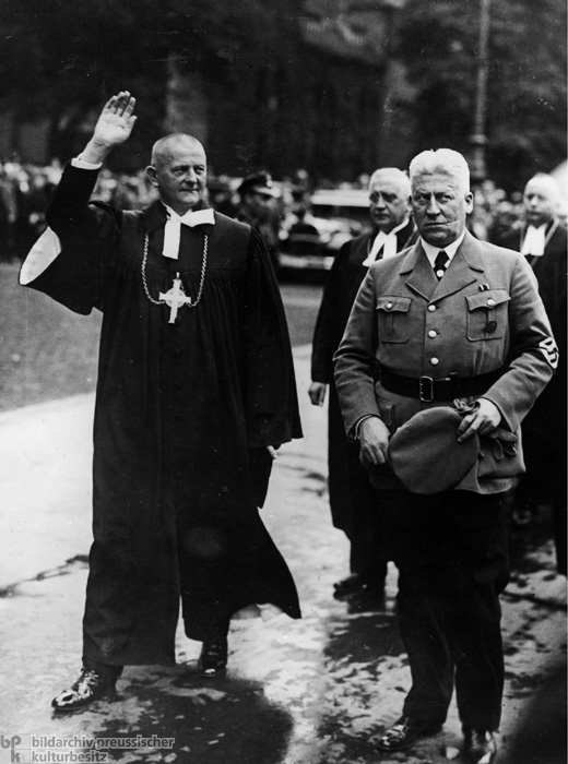 Reich Bishop Ludwig Müller after his Inauguration at the Berlin Cathedral (September 23, 1934)